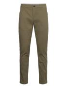 Lindbergh Aop Superflex Chino Pants Khaki Green