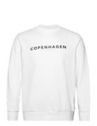 Lindbergh O-Neck Printed Sweat Vit