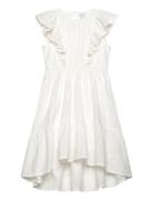Lindex Dress High Low Ao Embroidery Vit