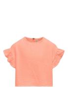 Kids Only Kogthyra Life S/S Capsleeve Top Wvn Korall