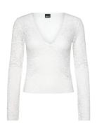 Gina Tricot Lace Top Vit