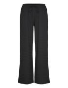 Gina Tricot Textured Trousers Svart