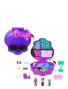 Polly Pocket Monster High Compact With 3 Micro Dolls & 10 Accessories,...