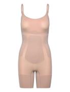 Calvin Klein Mid Thigh Bodysuit Beige