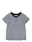 Mango Striped Contrast Collar T-Shirt Multi/patterned