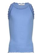 Rosemunde Kids Rkbalta Sl Regular Lace Top Blå