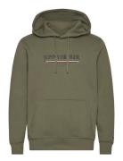 Tommy Hilfiger Brand Love Hilfiger Hoodie Khaki Green