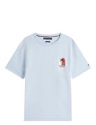 Tommy Hilfiger Palm Tree Label Tee Vit