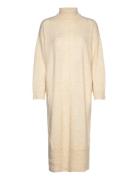 Object Objabbie L/S Knit Dress Pb12 Kräm