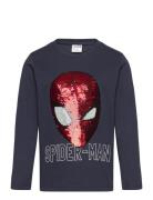 Lindex Spider-Man Langã¦Rmet Top Marinblå