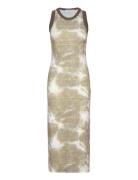 WOOD WOOD Lola Printed Dress Khaki Green