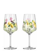 Ritzenhoff Sommertau Wineglass 2-P Limoncello Multi/patterned