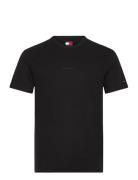 Tommy Jeans Tjm Slim Waffle Script Tee Svart
