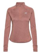 New Balance Athletics Heat Grid 1/2 Zip Brun
