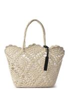Ceannis Daisy Crochet Basket White Kräm
