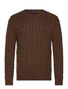 Polo Ralph Lauren Cable-Knit Cotton Sweater Brun