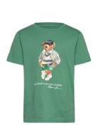 Ralph Lauren Kids Polo Bear Cotton Jersey Tee Grön