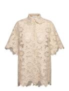 Malina Ari Guipure Lace Shirt Kräm
