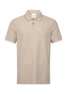 Calvin Klein Ss Refined Pique Tipped Classic Beige