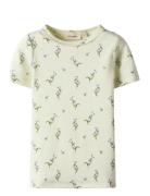 Lil'Atelier Nmfgayo Sig Ss Slim Top Lil Kräm