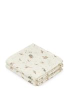 Cam Cam Copenhagen Muslin Cloth, Printed, 2-Pack - Gots Kräm