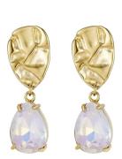 Bud To Rose Karma Crystal Earring Guld