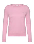 Tommy Hilfiger Co Jersey Stitch Boat-Nk Ls Swt Rosa
