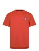GANT Reg Archive Shield Emb Ss T-Shirt Orange