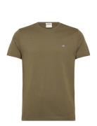 GANT Slim Shield Ss T-Shirt Khaki Green