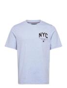 Tommy Hilfiger Hilfiger Script Nyc Tee Blå