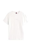 Tommy Jeans Tjm Slim Waffle Script Tee Vit