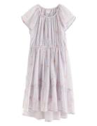 Lindex Dress Chiffon Hi Low Aop Lila