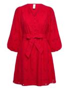 YAS Yassunsi 3/4 Dress S. - D2D Röd