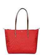 Lauren Ralph Lauren Nylon Medium Keaton Tote Bag Röd