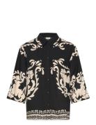 JDY Jdymaggie Life Loose 3/4 Shirt Wvn Svart