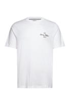 Tommy Hilfiger Outline Flag Script Tee Vit