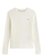 Tommy Hilfiger Co Cable Fine Gg C-Nk Ls Swt Vit