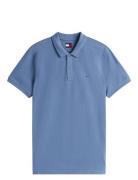 Tommy Jeans Tjm Slim Placket Polo Ext Blå