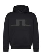 J. Lindeberg Karson Graphic Hoodie Svart