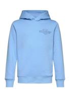 GANT Tonal As Hoodie Blå