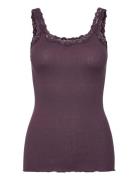 Rosemunde Rwbabette Sl Deep Back Lace Top Burgundy