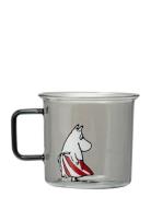 Muurla Moomin Glass Mug Moominmamma Grå