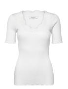 Rosemunde Rwbeatha 2/4 Lace T-Shirt Vit