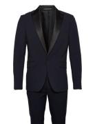 Lindbergh Stretch Tuxedo Suit Blå