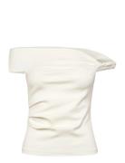 Mango Asymmetrical Strapless Top Vit