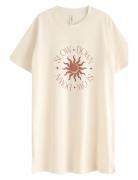 Lindex Big T Night Dress Kräm