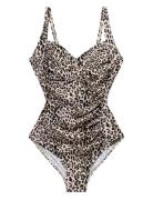 Panos Emporio Leopard Potenza Swimsuit Brun