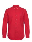 Polo Ralph Lauren Slim Fit Garment-Dyed Oxford Shirt Röd