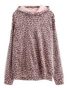 Lindex Sweatshirt Hood Velour Rosa