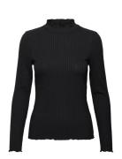 JDY Jdyfransiska Life L/S Hi-Nck Top Jr Noos Svart